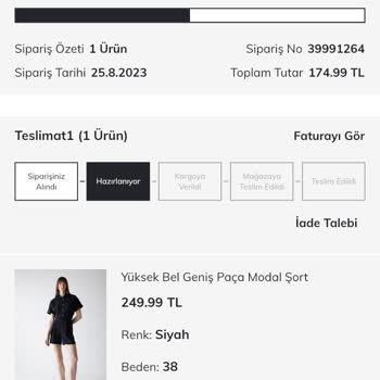 DeFacto Online Sipariş Mağduriyeti