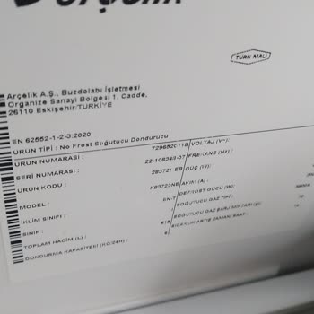 Arçelik Buzdolabı Kapak Problemi