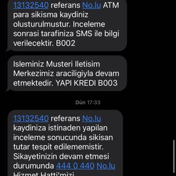 Yapı Kredi ATM De Sıkışan Paramı 1 Haftadır Vermiyor...
