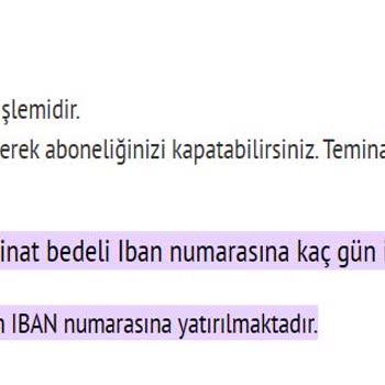 Saski Güvence Bedeli İadesini 15 Gün İçerisinde Yapmıyor.