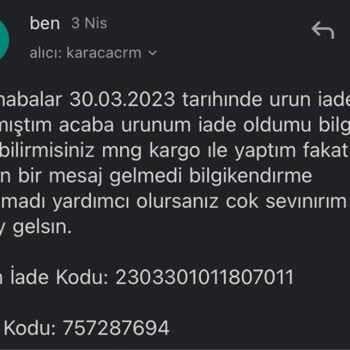 Emsan Mutfak Ürün Geri İade Olduğu Halde Paramı Yatırmamaları