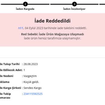 N11 İademin Teslim Edilmesine Rağmen, İadeyi Red Etmiştir