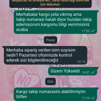 Parfüm Mekanı (parfummekani.com) Parfüm Siparişi Verdim Ama Kargo Problemi Yaşıyorum