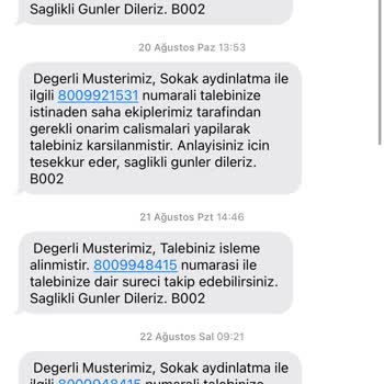 ADM Elektrik Dağıtım Adm Sokak Aydınlatması Arızası