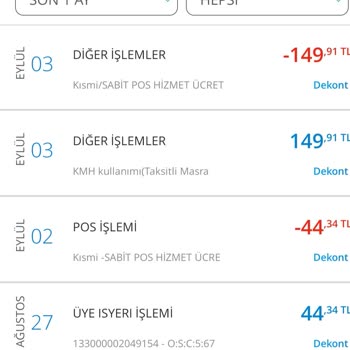 Denizbank Haksız Pos Aidatı