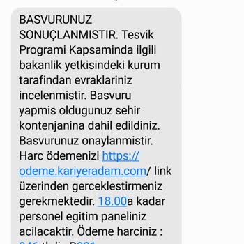 Teşvik Programı İş Alımı Adı Altında Para Ve Belge Talebi