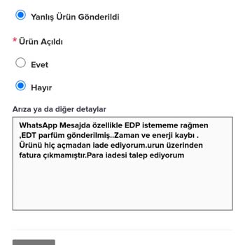 Modahipo İade Talebi Başlatmaması