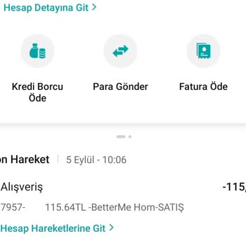 Betterme Garanti Bankası Hesabımdan İzin Almadan Para Kesildi