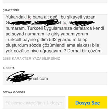Turkcell Abonelik Bilgi Hatası
