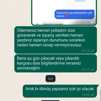 Durununbandanalari (Instagram) Ürün Elime Geçmedi Paramıda İade Etmeliler