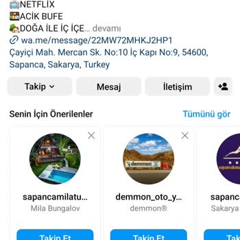 Cool Bungalov Sapanca Şikayeti