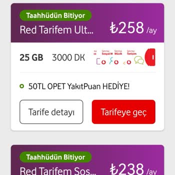 Vodafone Yüksek Fiyat İle Taahhüt Gösterilmesi