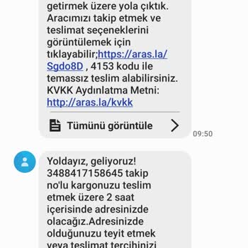 Aras Kargo Kargo Ürün Teslimi