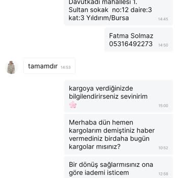Gardrops Üyesi Tarafından Siparişim Kargolanmadı