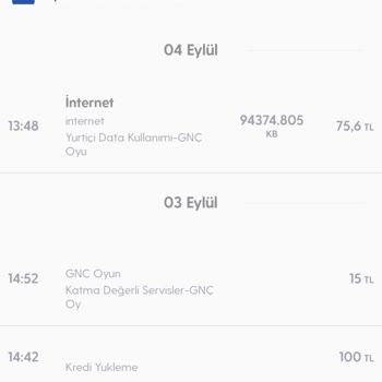 Turkcell Hattımdan TL Çekilmesi