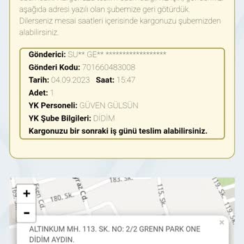 Yurtiçi Kargo Teslim Edilmeyen Kargo