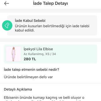 Dolap Ürüne Kendisi Zarar Verip Satıcıyı Haksız Görüp İade Kabul Eden