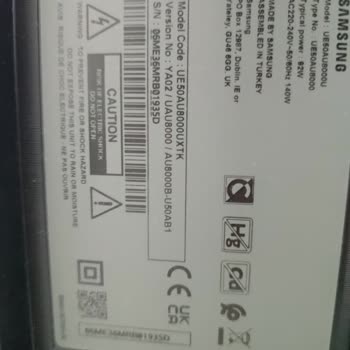 Samsung UE50AU8000U TV Nin Garanti Süresi Dolmadan Bozulması