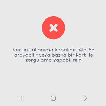 BELBİM (İstanbulkart) Kartı Geçici İptal Etmek İstediğine Emin Misin