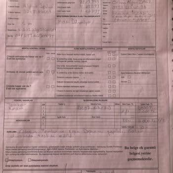 Samsung Değiştirilmeyen Parçanın Parasının Alınması