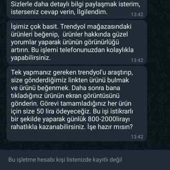 Yabancı Kodlu Numarayla İş Teklifi