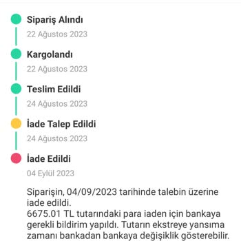 Dolap Uygulamasından Para İadesi Alamıyorum