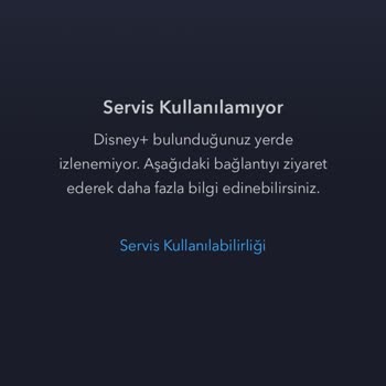Disney+ Servis Kullanılamıyor Hatası