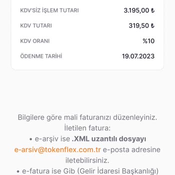 Tokenflex Ödeme Yapmıyor