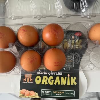 Alp'in Çiftliği Yumurta Ağırlığı Pakette Yazanın Altında