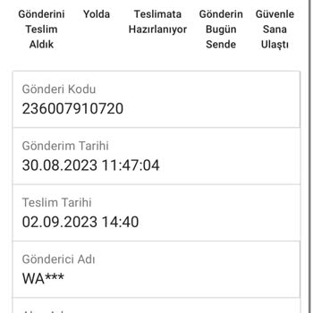 Watsons Siparişim Teslim Edilmediği Halde Teslim Edilmiş Görünüyor!
