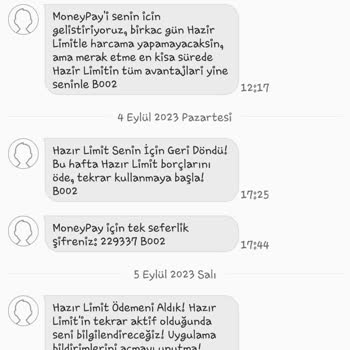 MoneyPay Hazır Limit Saçmalığı