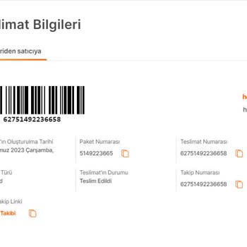 hepsiJET İade Ürünüm Teslim Edilmediği Halde Teslim Edilmiş Gözüküyor