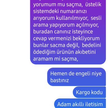 Love_cikolatam (Instagram) Eksik Ürün Gönderme