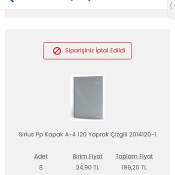 D&R Zorunlu Sipariş İptali