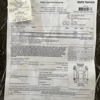 BMW Garanti İçerisinde Ücret Alınması