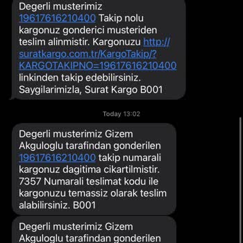 Sürat Kargo Batıkent Mikro Şubesi Beni Paramdan Ve 2 Haftamdan Etti!