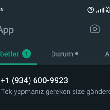 WhatsApp'ta Bir Numaradan Sakıncalı Bildirimler Alıyorum