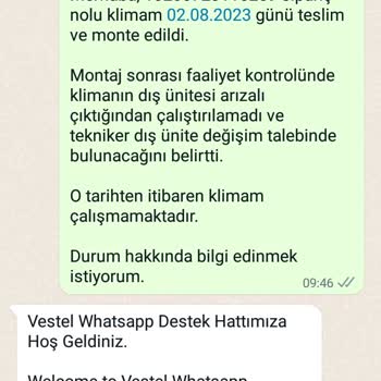 Vestel Ürününe, Müşterisine Sahip Çıkmadı.