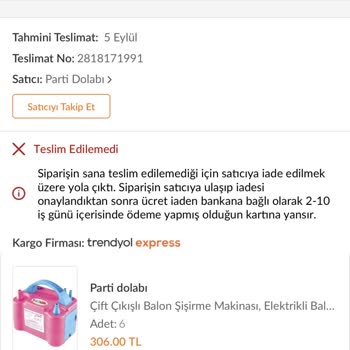 Trendyol-Parti Dolabı Mağdur Ediyor
