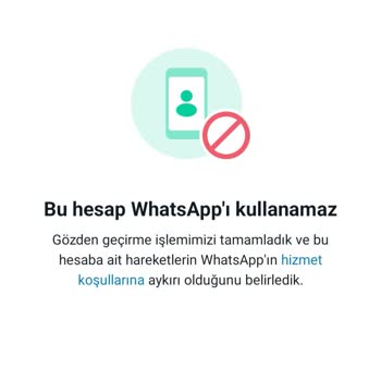 WhatsApp Hesabım Kapandı