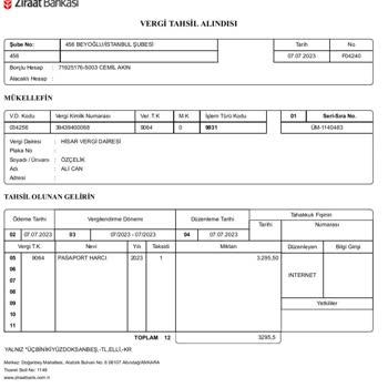 Hisar Veraset Ve Harçlar Vergi Dairesi Yanlış Yatırılan Pasaport Harcı