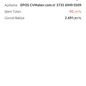 CV Maker İzinsiz Para Çekimi