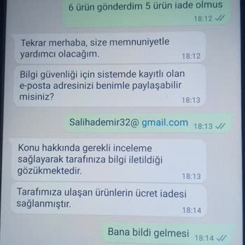 Zara Yatmayan İade Geri Dönüş Yapılmıyor