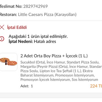 Trendyol İptal Olan Siparişin İadesi