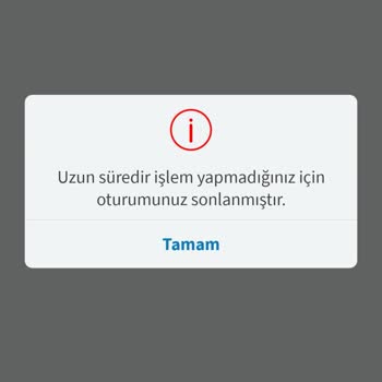 Halkbank Mobil Uygulaması Uyarı Veriyor