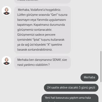 Vodafone Hattım Açılmıyor Ve Komedi Gibi Destek Veriyorlar.