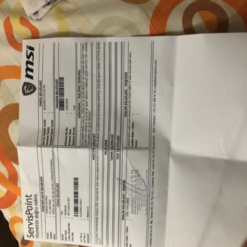 MSI Türkiye MSI Marka Laptop Servis Batarya İçin Ücret Talep Etmesi