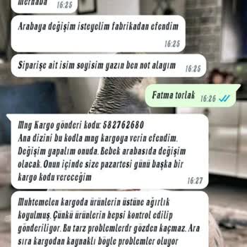 Turna Home (Instagram) Bebek Arabası Değişim Olacak Dendi Değişim Yapılmadı