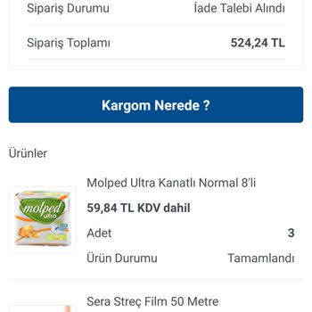 Bizim Toptan Satış Mağazaları Hasarlı Ürün İade Talebi