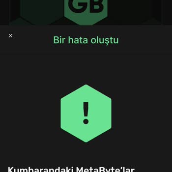 Kim GB İster Metabayt Paylaşımı Yapamıyorum